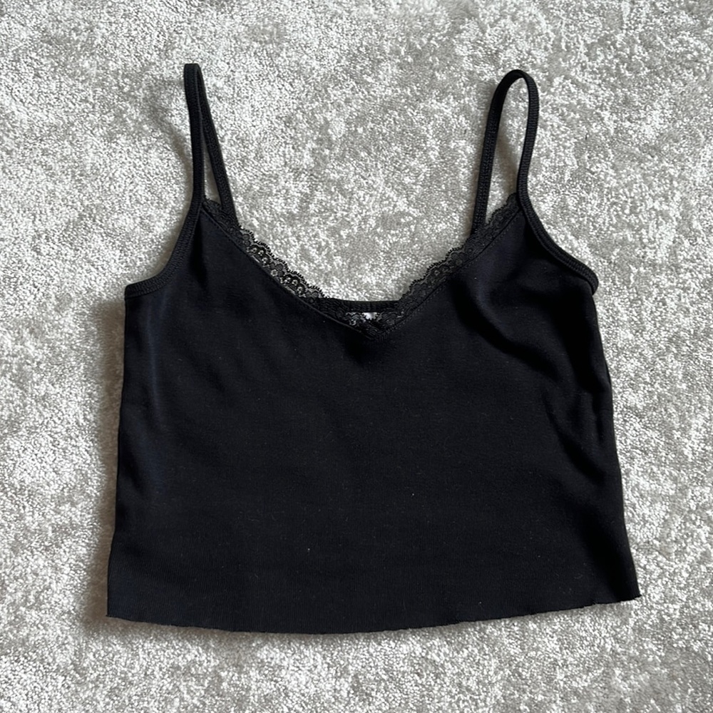 TopShop Cropped Black Tank